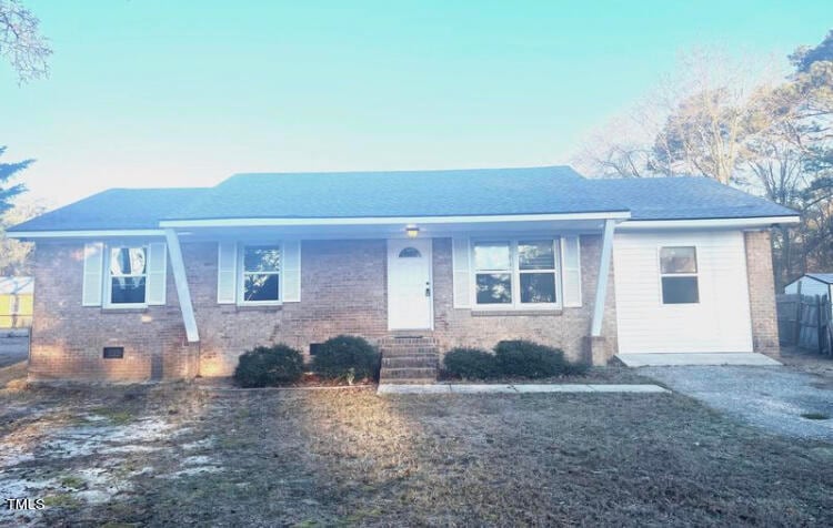 Front view of house