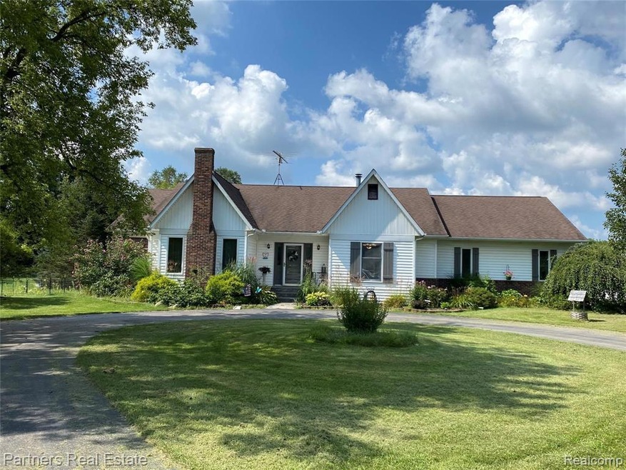 Front View, Paved Circular Driveway