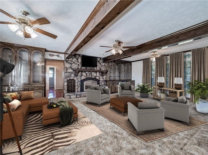 Virtual image showing the family/living room with 