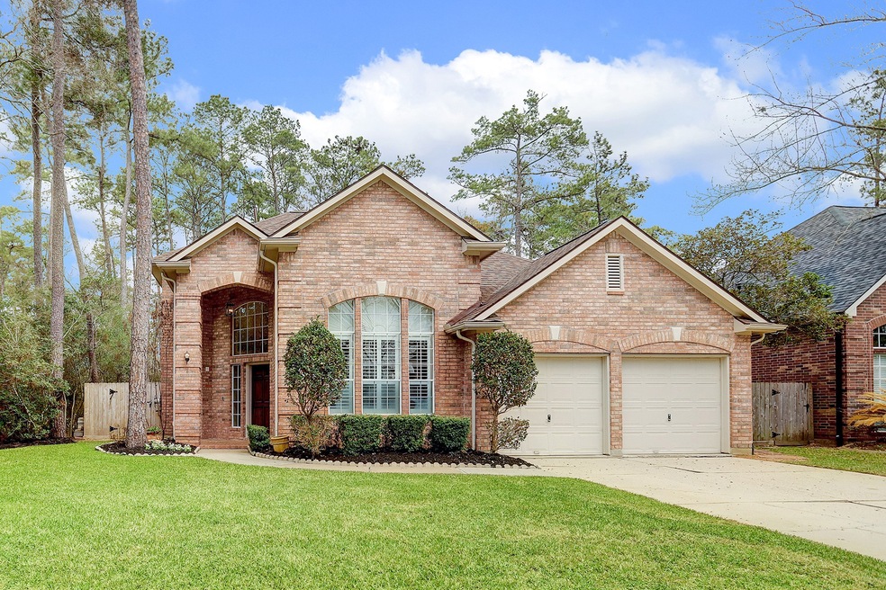 Welcome to this enchanting 2 story brick home with a grand entry porch - surrounded by a shady greenbelt (side and back) in the quiet neighborhood of Longwood Village. This home is move-in ready.