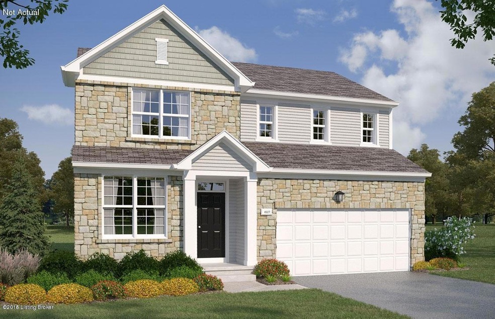 Brewster A Rendering showing Stone on First Floor.