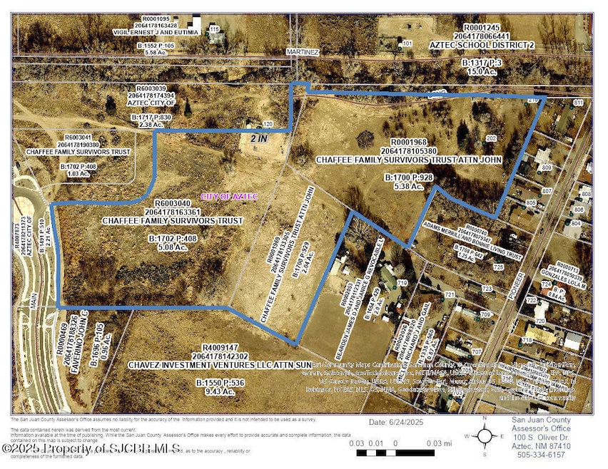Aerial Plat Map - 12.59 Ac  4 Parcels