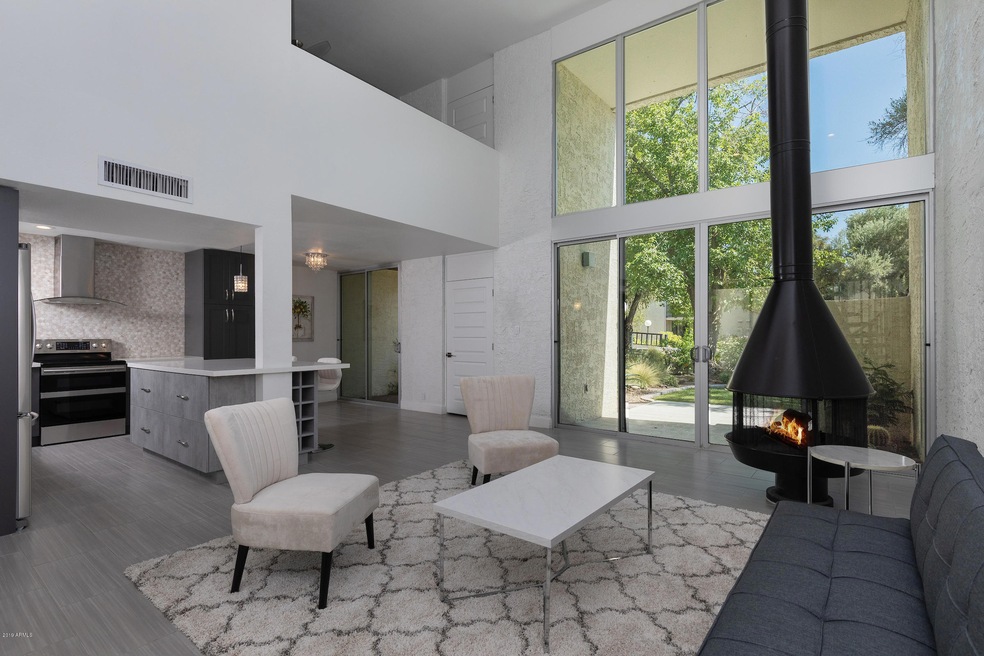 Al Beadle with original fireplace