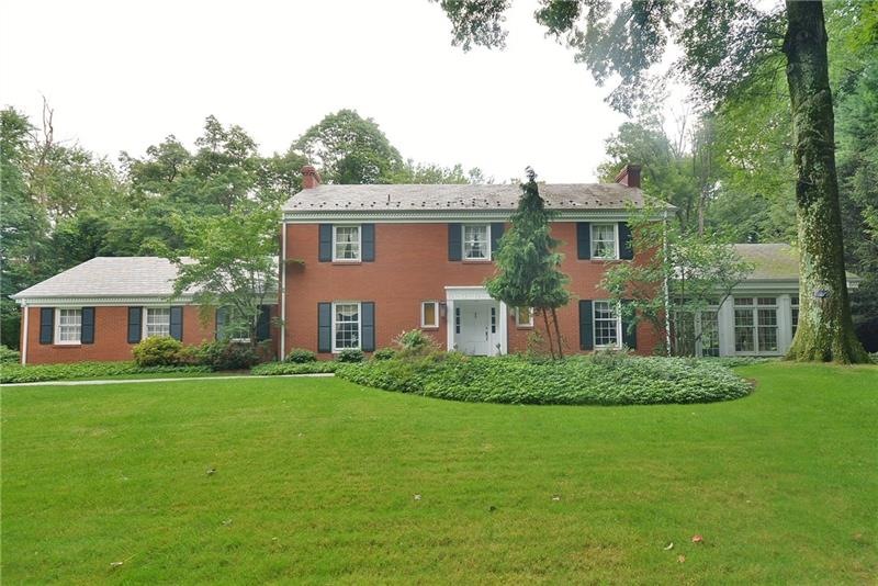 Stately all brick Colonial in desirable Fox Chapel