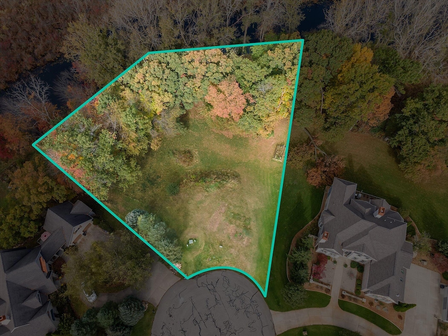 Aerial View with Plot Highlighted