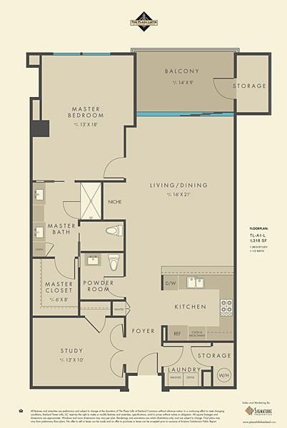 One Bedroom/Study