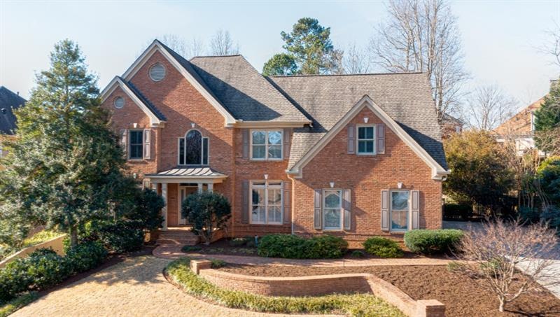 4 sided brick home in the active community of Park