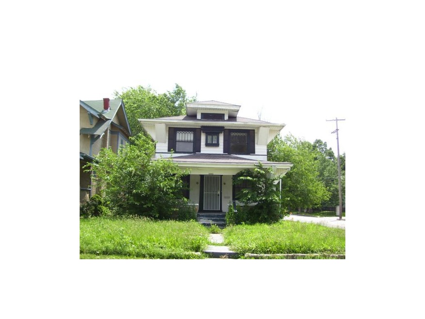 Front of house with a corner lot.