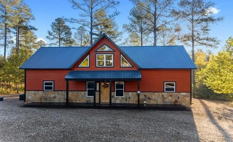 View of front of property with covered porch