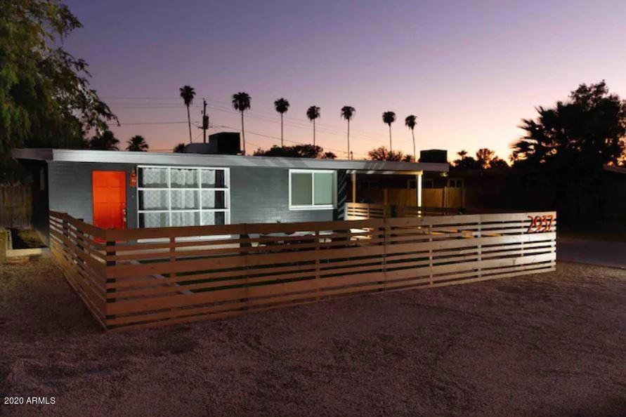 Main house at sunset