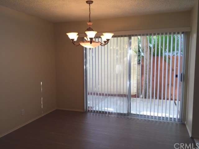 dining room with doors to patio
