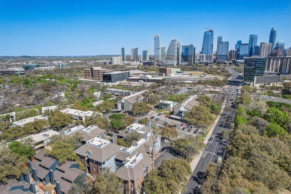Bird's eye view of skyline