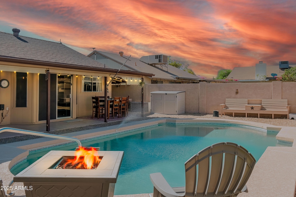 Backyard with Covered Patio