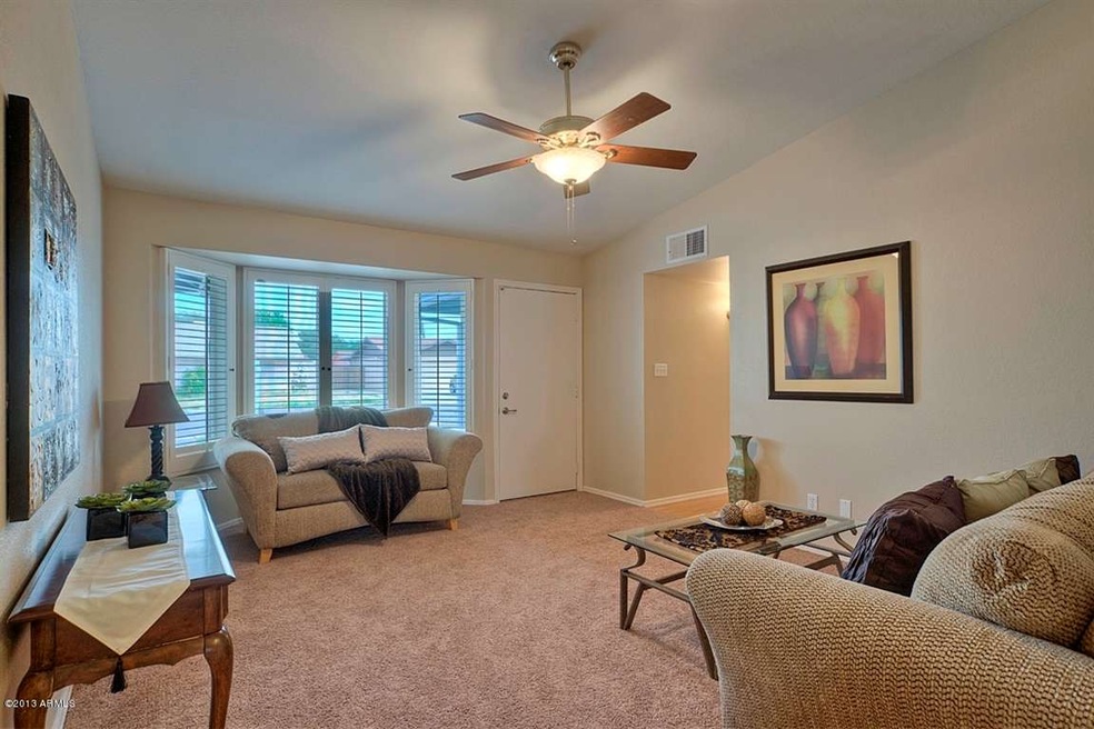 Formal Living Room with Bay Window