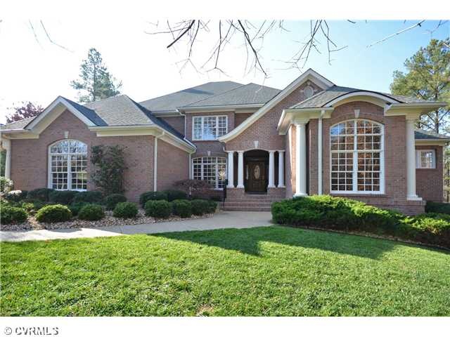 Exterior Front - Custom Built 3-Sides Brick Estate