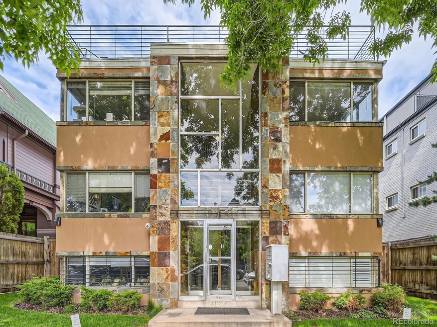 Gorgeous Mid-Century Modern, blonde brick building