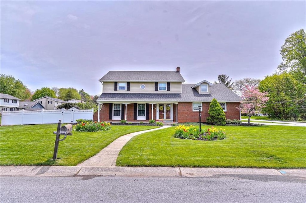 Front of home in springtime