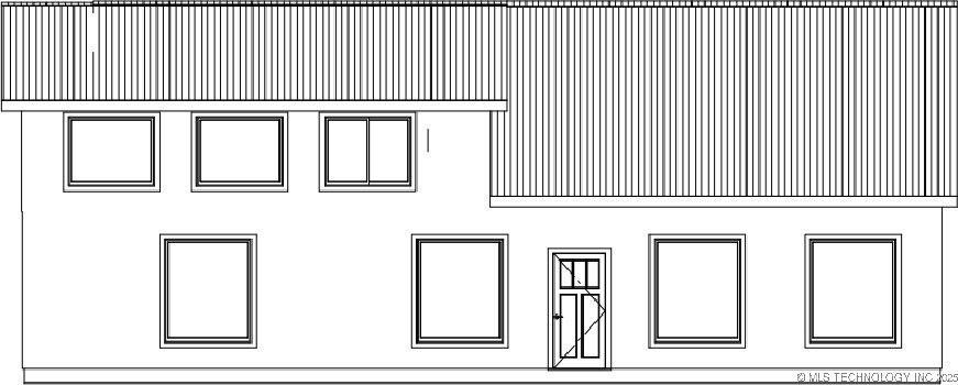 Front elevation - builder plan