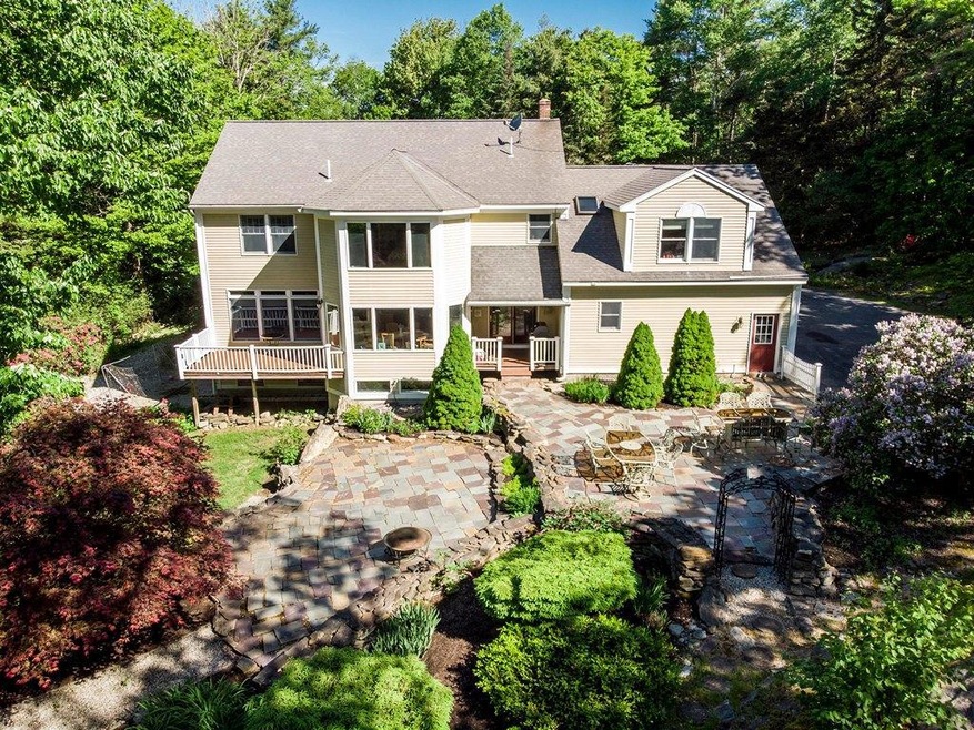 Professionally landscaped patio