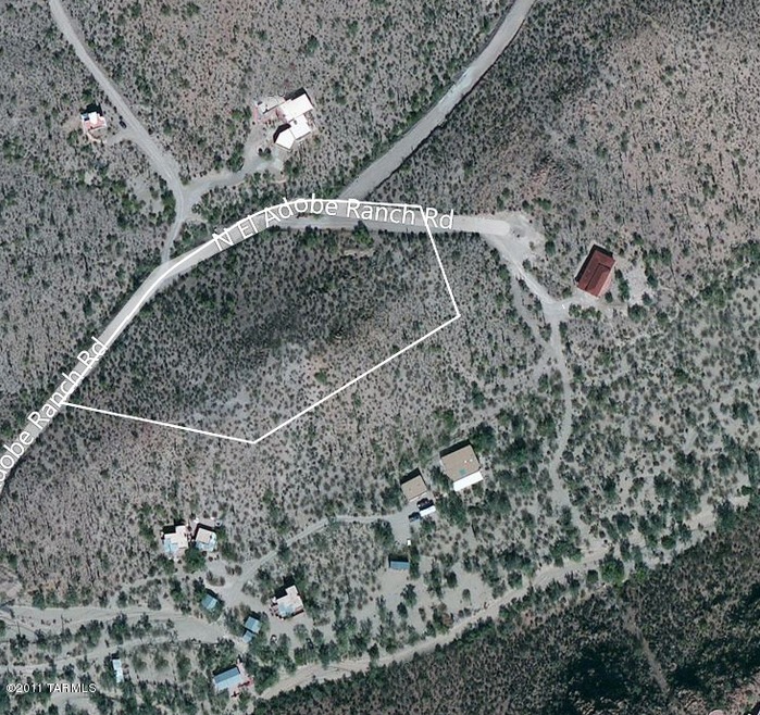 Aerial view of the 3.31 acre lot