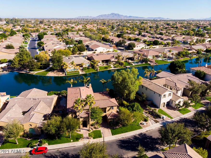 Aerial view of home