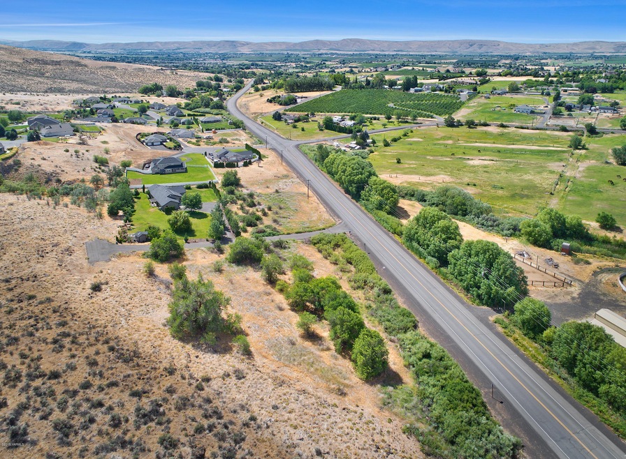 Overhead of Surrounding homes and land