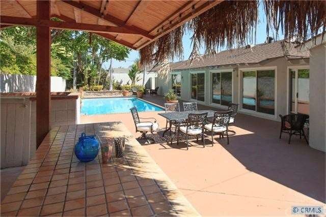 Look at this amazing backyard! A huge, beautiful p