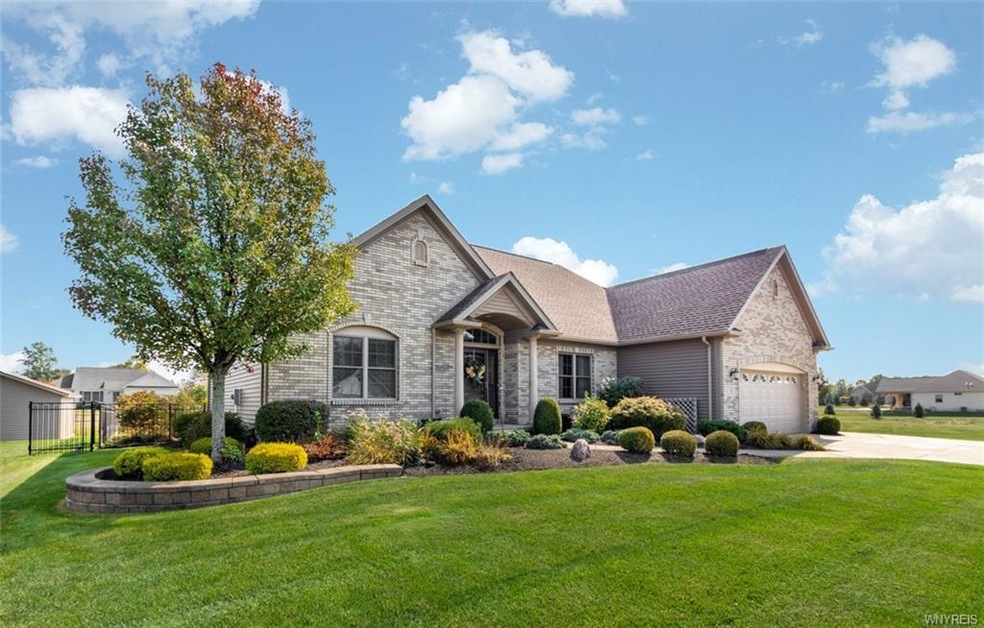 Custom brick front completes the stunning elevatio