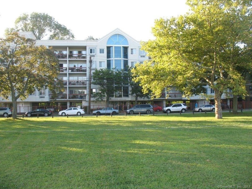 Modern mid-rise condominium community.