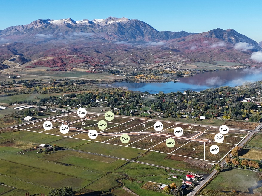 Drone / aerial view of a water and mountain view