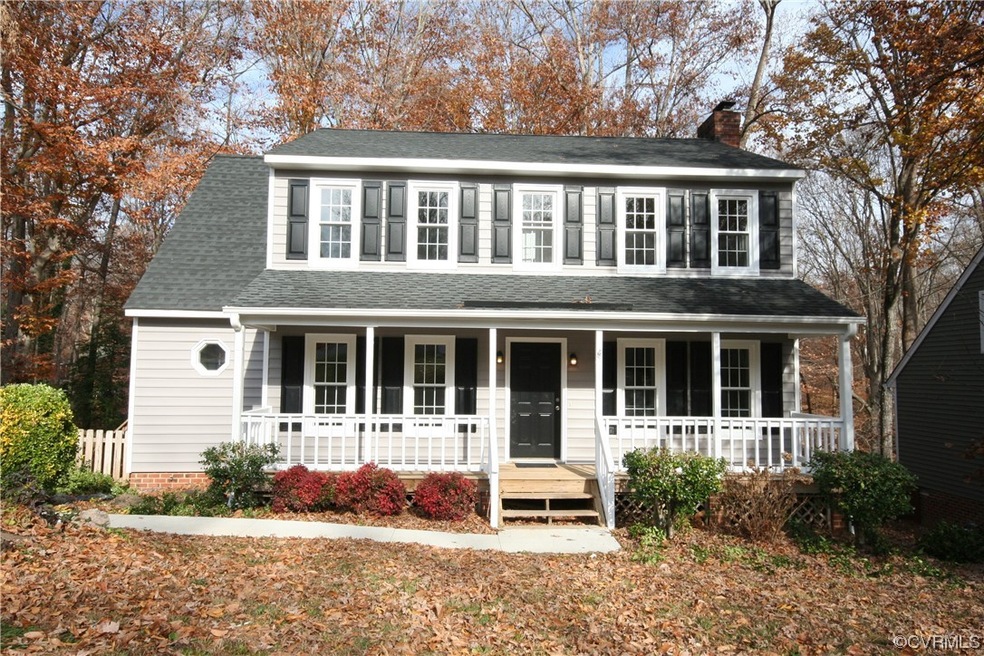 View of front of home with a porch