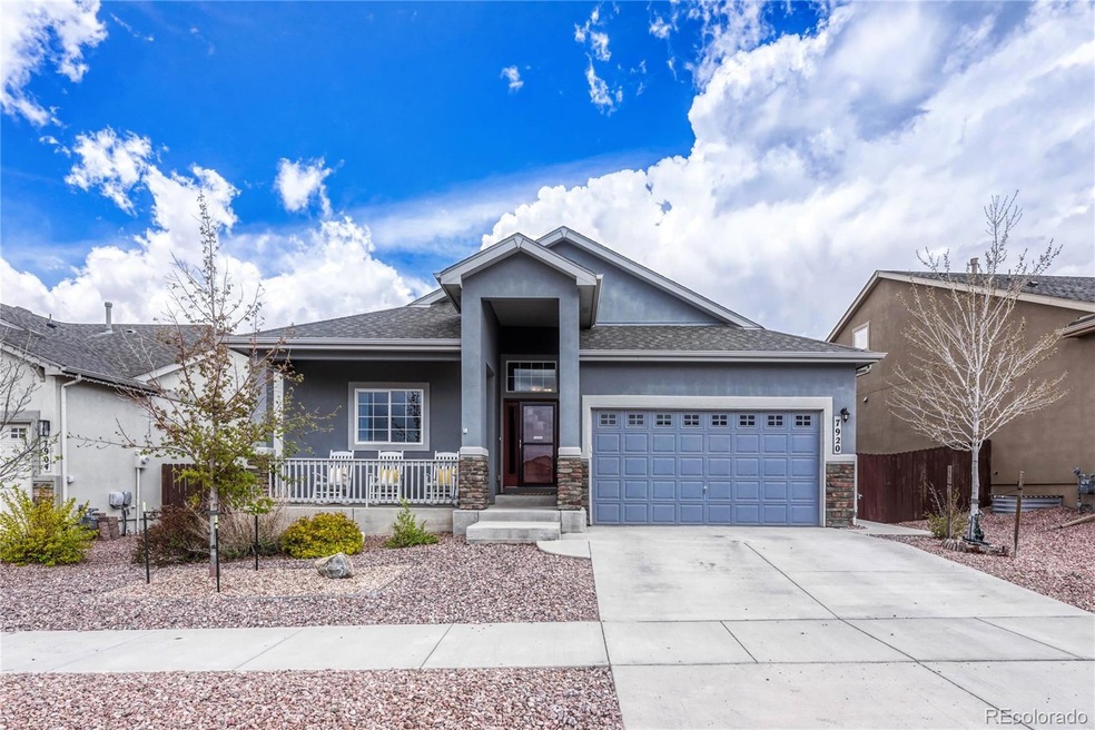Impressive stone/stucco rancher in the neighborhood of Shiloh Mesa.