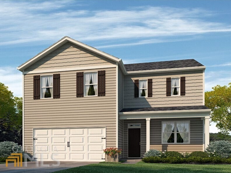 color rendering. not actual home. sample same plan