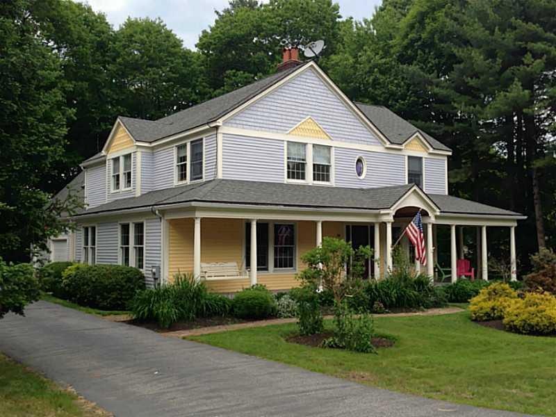 Exterior Front. Lovely custom home...
