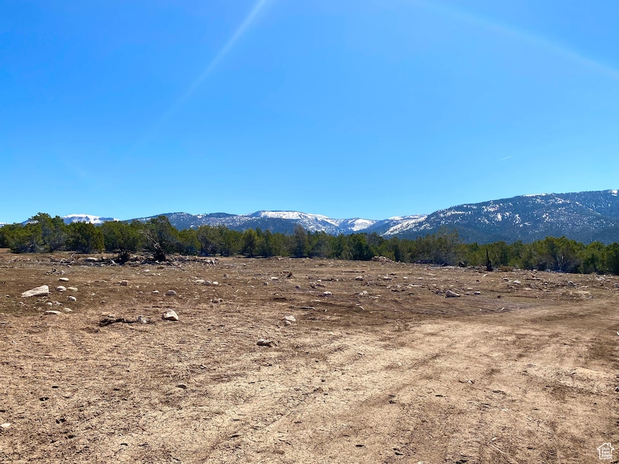 View of mountain background with rural landscape