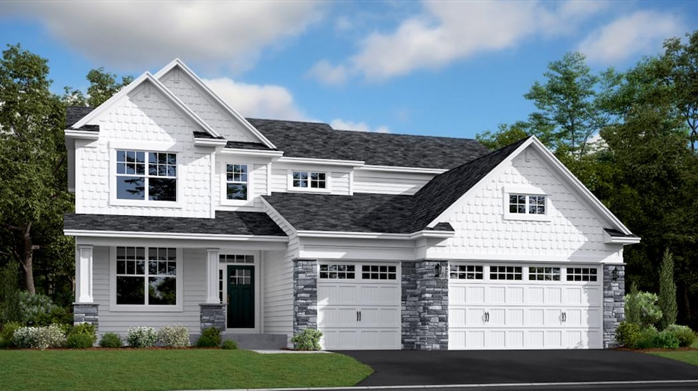 (Exterior rendering, actual homes finishes will vary) Excellent curb appeal! Introducing our McKinley plan with superior craftsmanship and contemporary design.