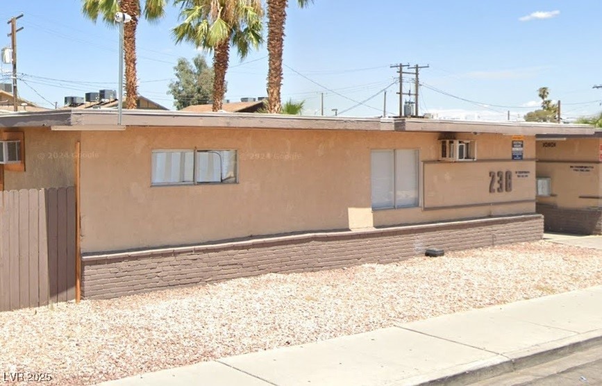 View of front of house with stucco siding