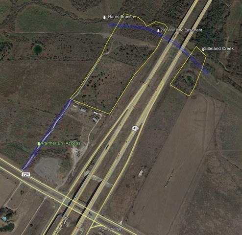Access easement is approximate. 2 tracts split by 