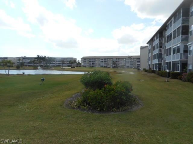 View of property's community featuring a water vie