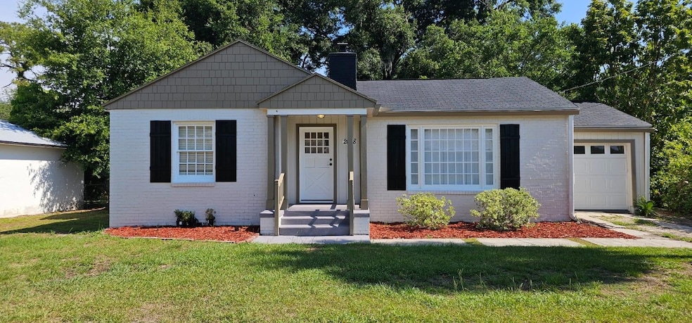front of the house