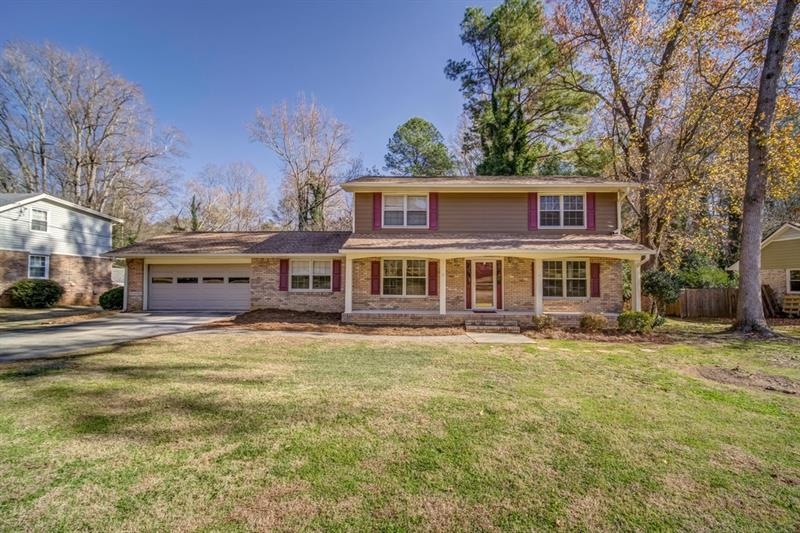 Large level lot front and back of this awesome hom