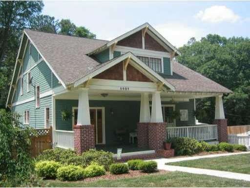 Exterior Front. Craftsman Home in Historic College