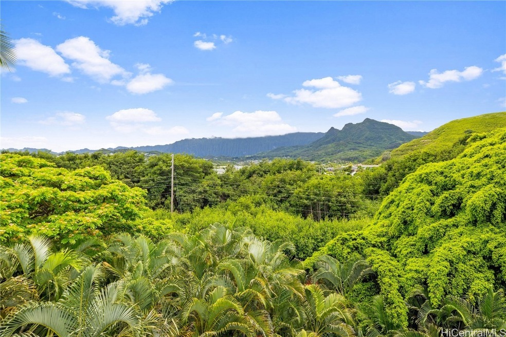 Panoramic views of Koolau Mountains straight from