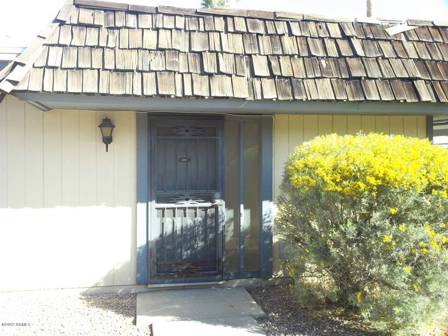 Front of townhome