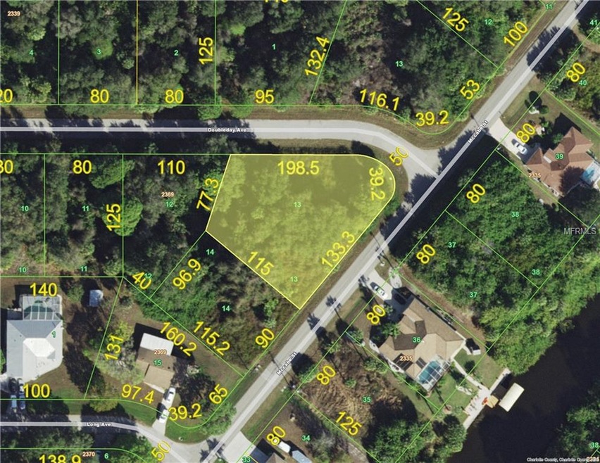 Residential Single Family Home vacant corner lot, 