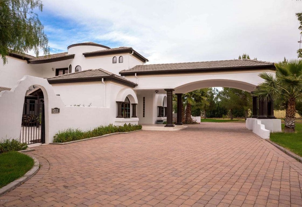 Porte Cochere at Front Entry