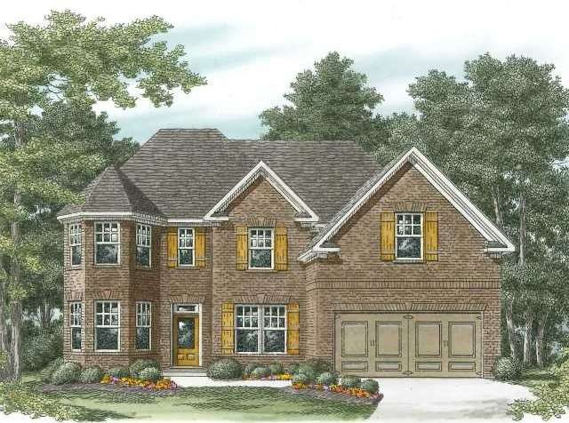 Exterior Front. Azalea B elevation on basement