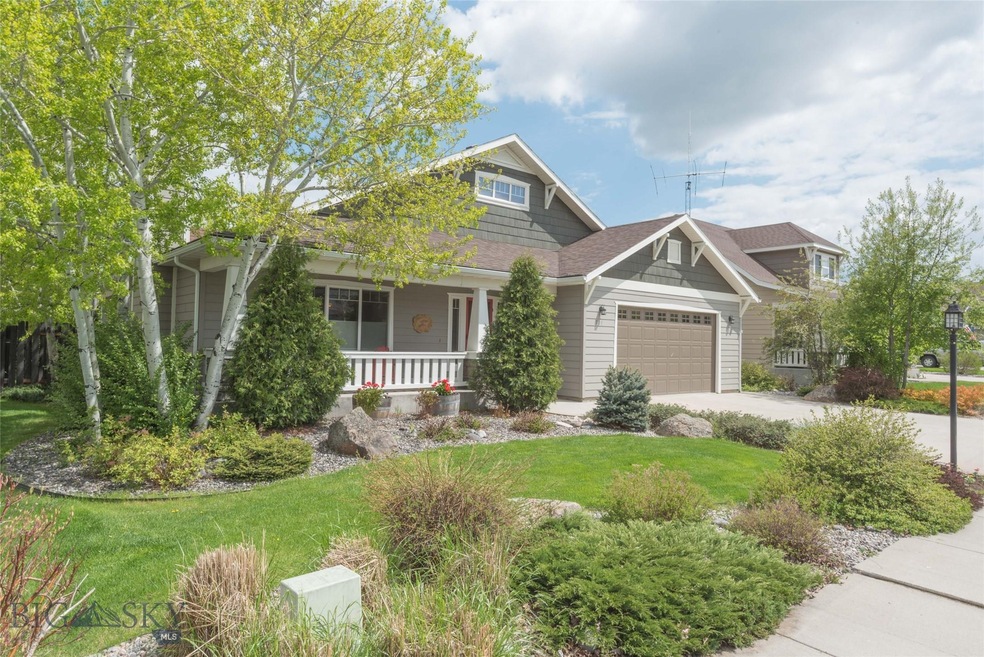 Beautiful landscaped lawn.