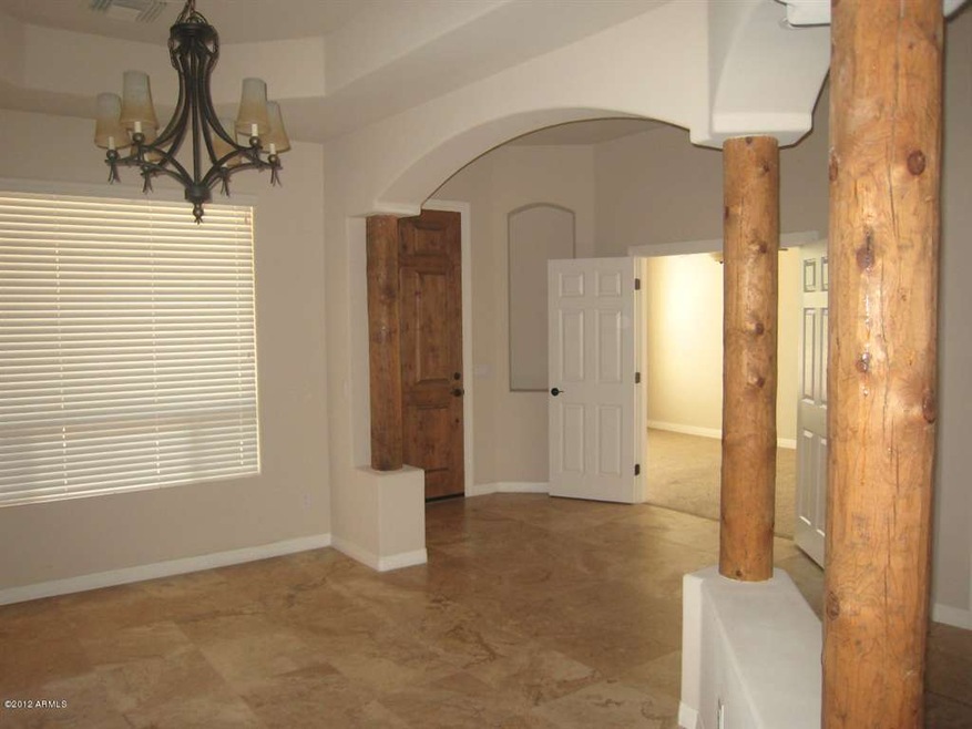 Entry with Den/Living Room and Dining Rm
