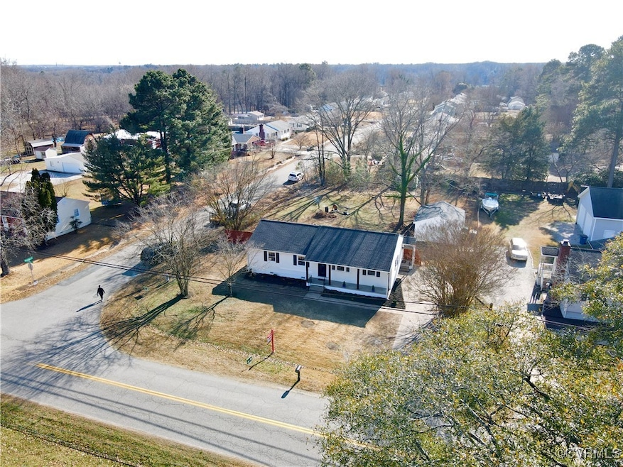 Aerial View, corner lot